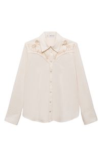 MANGO Embroidered Western Shirt | Nordstrom