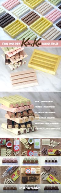 DIY Kit Kat Molds - Make personalized Kit Kats in any flavor combination