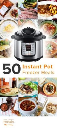 50 Instant Pot Freezer Meals - what could be easier?!? More