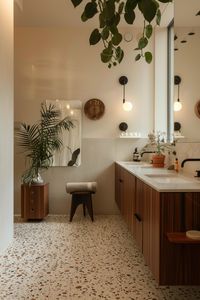 Use tiles and decor to create a stunning mid-century modern bathroom with these tips and ideas.