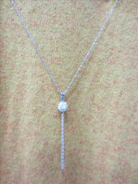 Sterling Silver FLOWER Ball + Long Chain Elegant  Delicate #Handmade #Sterling Silver #Dainty necklace  https://www.etsy.com/shop/GrandeurWorld2018