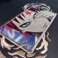 Embroidery featuring Gaara from the anime "Naruto". #Gaara #Naruto #Embroidery #MachineEmbroidery