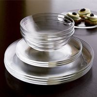 Clear dinnerware