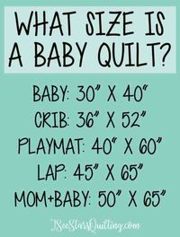 What size is a baby quilt size? ⋆ I See Stars Quilting