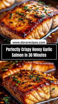 Discover how to make perfectly crispy Honey Garlic Salmon in just 30 minutes! This easy recipe showcases the delicious combination of honey and garlic, creating a glaze that caramelizes to perfection. The result is a beautifully crispy exterior and tender, flaky salmon within. Perfect for quick weeknight meals or special occasions, serve this dish alongside seasonal vegetables or rice to complete your dining experience. Enjoy a gourmet meal at home that is both healthy and satisfying!