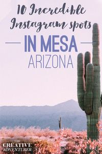 10 Incredible Instagram Worthy Spots you Must to Visit when Driving thru Mesa, Arizona