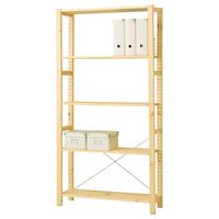 IVAR Shelf unit, pine, Width: 35" Height: 70 1/2". Get it today! - IKEA