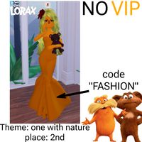 dti nature outfit onw with nature outfit dress to impress DTI orange lorax bear