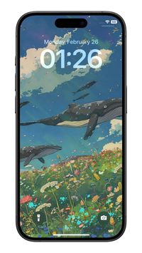 Flying Whales in the Style of Studio Ghibli Illustration Wallpapers Download - Boring Day Wallpapers