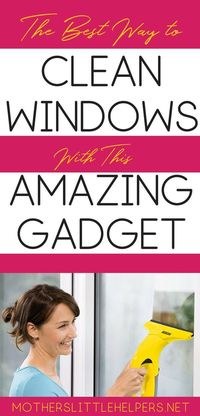 ONE SIMPLE WINDOW CLEANING PRODUCT TO HELP YOU GET THE JOB DONE QUICKLY AND EFFICIENTLY – window vacuum cleaning is the best streak-free window cleaning gadget on the planet!  Here you’ll find out more about the best window cleaning equipment - Karcher WV50 plus window vac.  Tips for using your window vacuum cleaner and other window cleaning tools and accessories. Motherslittlehelpers.net #windowcleaning #cleaning #cleaningtips #windowvac