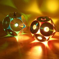 super schöne lampen - kleine originelle kugeln - recycling sachen