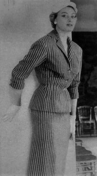 Carven P/E 1954 "Country Club". Mannequin Franckie.