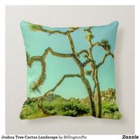 Joshua Tree Cactus Landscape Cushion