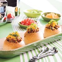 Super Quick Chili Bites—perfect for game day! So cute!!