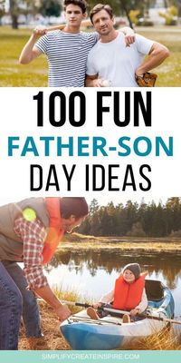 This list of father-son day ideas is perfect for spending quality time with your son. From outdoor Father-son activities to simple DIY projects, these ideas will provide fun and lasting memories for both of you.These Father-Son day ideas will help you build a secure and positive relationship with your son. Father son activities, father and son day ideas