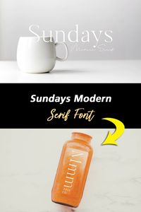 Sundays is a modern serif font that mixes the modern and classic. Inspired by fonts like Baskerville, I have thinned out the classic serif font adding subtle curves and minimal serifs. Great for mastheads, magazines, logos and headers. #seriffonts #modernfonts #classicfonts #ads