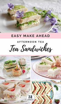 Easy Make Ahead Afternoon Tea Sandwiches plus pro tips, afternoon tea sandwich fillings, recipes, presentation ideas and more. Everything you need to know to make tea sandwiches for your next afternoon tea.