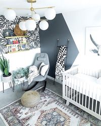 @babyletto on Instagram: 🌿a modern boho stunner!✨| #babyletto Hudson crib | designed by @lifestyledco 🖤 | 📷: @natalieryanphotoaz