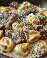 Beef & Parmesan Tortellini Recipe - Creamy & Delicious Meal - optimal recipes