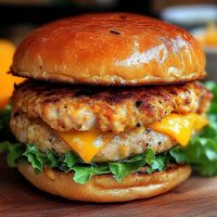 Ultimate Cheddar Ranch Chicken Burger