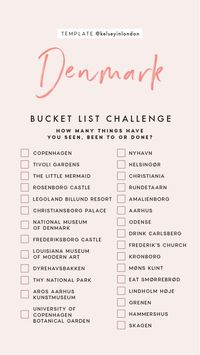 Denmark Bucket List Challenge