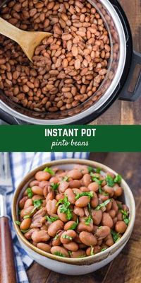 Ready to use in your favorite Mexican style recipe, or to just eat plain, these Instant Pot pinto beans are a game changer, with no soaking and a much quicker cook time. 