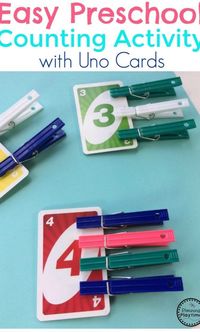 Easy Preschool Counting Activity #preschoolmath #handsonmathactivities