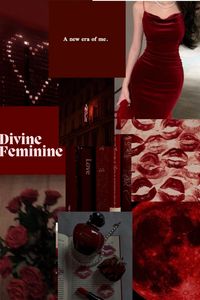 #moodboard #redaesthetics #darkredaesthetic #divinefeminineenergy  #femmefatale #wallpaper