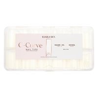 Say goodbye to shaping struggles and nail forms! With Kiara Sky's C Curve Tips, perfect nails are just a tip away! Featuring a pre-prepped application surface and a deep c-curve design, these tips are ideal for time-saving acrylic, gel, and dip powder application. Designed to offer the best in convenience, each pack in