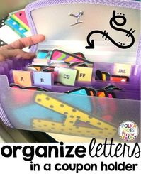 Organize bulletin board letters and lots of tips and tricks to for easy classroom organization