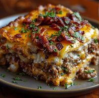 Cheesy Loaded Meatloaf Casserole – Naomi's Recipes