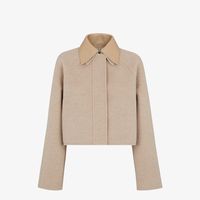 Blouson - Beige wool jacket | Fendi