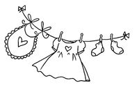 baby girl clothesline