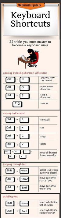 A few Microsoft keyboard shortcuts