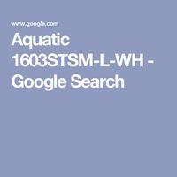 Aquatic 1603STSM-L-WH - Google Search