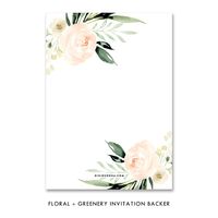 Floral + Greenery Baby Shower Invitation – Digibuddha