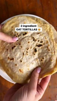 Love Vegan on Instagram: ""GET The Complete Plant Based Cookbook - Over 200+ Delicious Vegan Recipes Including 30-day Meal Plans" =>> LINK IN BIO 🔗 @lovevegan_recipes

1️⃣ or 2️⃣? Which #recipe would you try?👇

By @Plantyou

1️⃣ 2 INGREDIENT OAT TORTILLAS . Tag a friend who needs this and follow for more healthy simple recipes.
.
👩‍🍳Did you know when you blend 2 cups oats and 1 to 1 1/2 cups water, you make the perfect gluten free tortilla batter?! You can even add salt and nutritional yeast for a more savoury wrap. Find the full breakdown linked in my bio under free recipes 😘
.
😏I topped mine with crushed avocado, tomato, sweet n sour tofu and hoisin sauce - SO GOOD!

Ingredients

2 cup rolled oats
1 ½ cups water, up to 2 to 2 1/2 cups of water
½ tsp salt
1 tbsp nutritional yeast

I