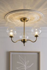 Buy Brass Bourton 3 Light Flush Ceiling Light from the Next UK online shop