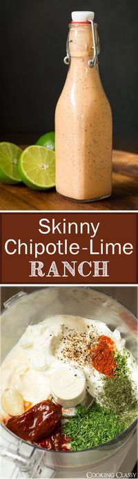 Skinny Chipotle Lime Ranch #salads #veggielove