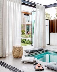 Lindye Galloway on Instagram: “The perfect shelter! An intimate pool inspired by our favorite boutique hotels. With this home located just blocks from the beach, we…”