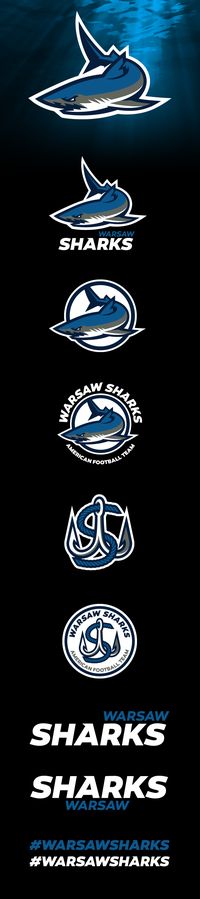 Warsaw Sharks - Sports Branding by Akuma101, via Behance