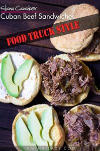 These Slow Cooker Cuban Beef Sandwiches will taste like you just got them from the best food truck in town! And they are so easy to make!