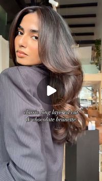 Laura Kim on Instagram: "Timeless hair 

The classic long layered cut
& chocolate brunette 

No bleach colour and glossy toner 
Using vegan colour @avedaaustralia 
@studiomuse_hairsalon 

.
.
.
.
#brunette #hairstyles #hair #hairinspo #hairideas #brownhair #haircut #longhair #nobleach #chocolatebrownhair #brownhair"