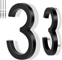 Amazon.com: 6 Inch Floating House Number Metal Modern Anti-Rust House Address Numbers for Outside with For Mailbox Yard Home Front Door Zinc Alloy Black, 911 Visibility Signage (3) : Tools & Home Improvement