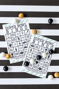 Super Bowl Bingo for 2014