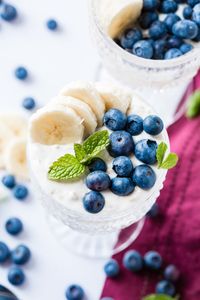 Do you need a new low-carb, high protein, healthy breakfast recipe? Banana Blueberry Overnight Oats are so simple to make and easily adapted for any flavor you'd like.