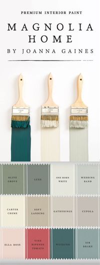 Farmhouse paint colors sample