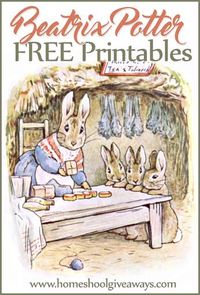 Beatrix Potter FREE Printables - Homeschool Giveaways