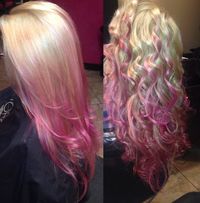 Love this color pink! I would want more throughout the hair though