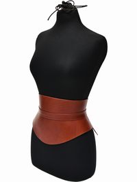 Hourglass Corset Belt - Chestnut